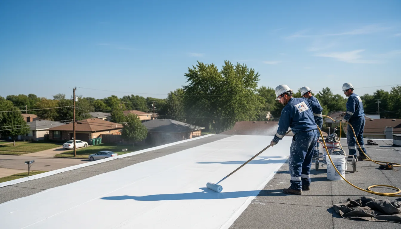 Commercial roof coating in Ashville, NY near me